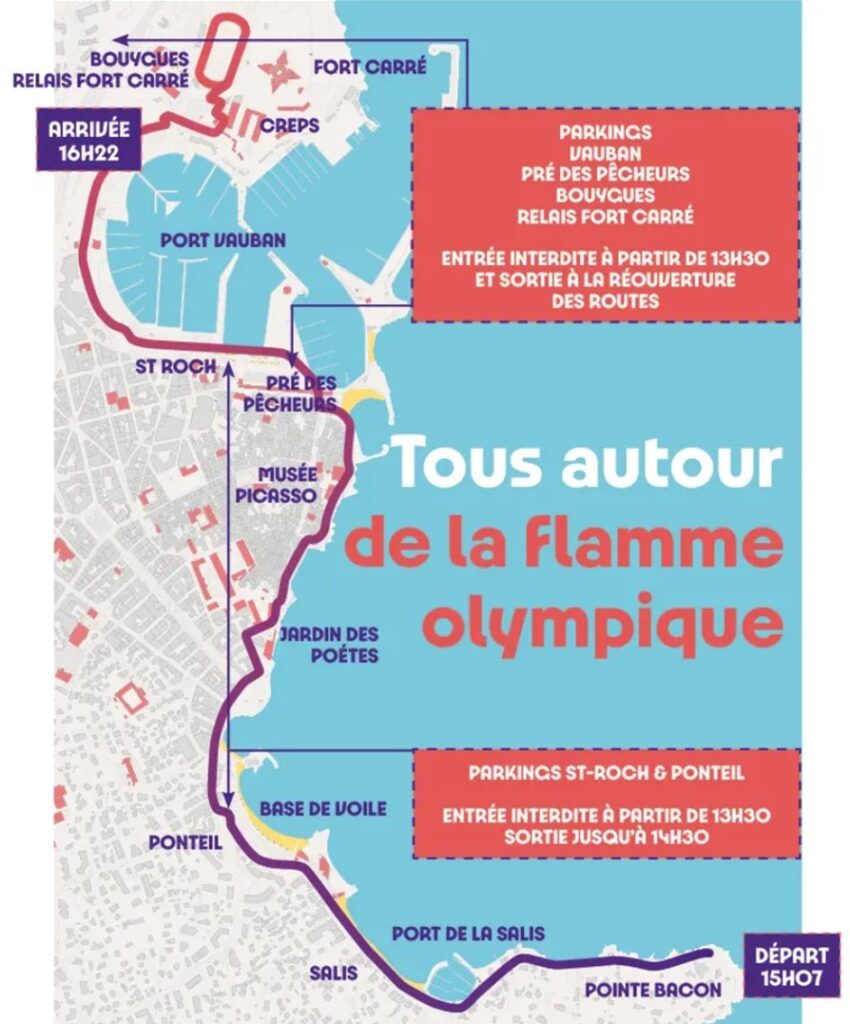 VOIR PASSER LA FLAMME OLYMPIQUE APRES VOTRE DEJEUNER A LA MAISON DE BACON